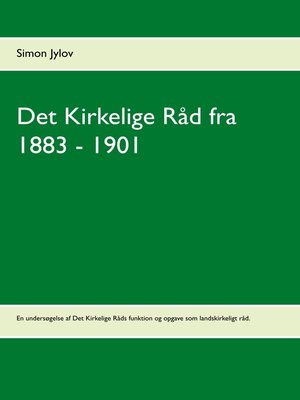 cover image of Det Kirkelige Råd fra 1883--1901